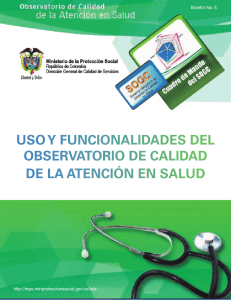 Boletín 5 Observatorio de Calidad en Salud