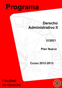 Derecho Administrativo II
