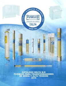 Catálogo DELTA fusibles para transformadores MT y AT