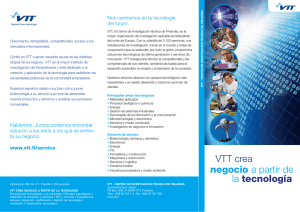 VTT crea negocio a partir de la tecnología
