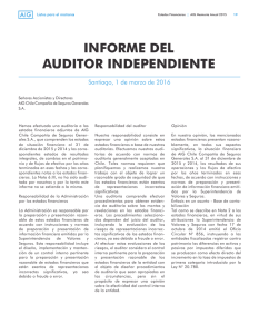 Informe de Auditores 2015 - AIG Chile Seguros Generales