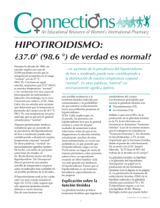 hipotiroidismo - Women`s International Pharmacy