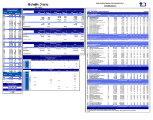 Operaciones - bolsa boliviana de valores sa