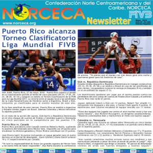 Puerto Rico alcanza Torneo Clasificatorio Liga Mundial FIVB