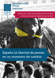 España: La libertad de prensa en un momento de cambio