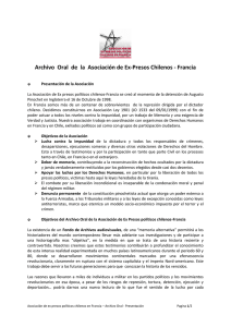 Archivo Oral de la Asociación de Ex-Presos Chilenos