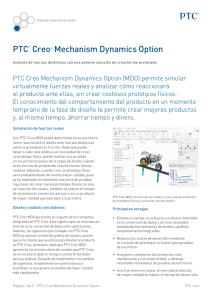 PTC® Creo® Mechanism Dynamics Option