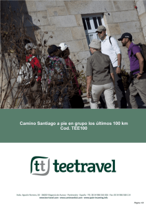 Camino Santiago a pie en grupo los últimos 100 km
