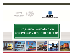 Programa Formativo en Materia de Comercio Exterior