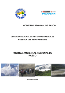 POLITICA AMBIENTAL REGIONAL DE PASCO
