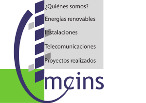 ¿Quiénes somos? Energías renovables Instalaciones