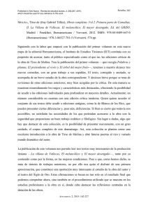 MOLINA, Tirso de (fray Gabriel Téllez), Obras