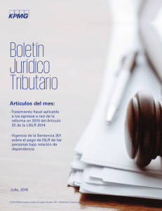 Boletín Jurídico - junio 2016