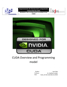 CUDA Overview and Programming model - DCC