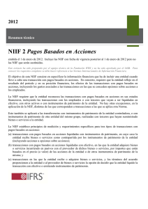 NIIF 2 Pagos Basados en Acciones - Cie Consultores