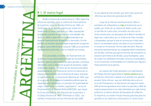 Financiamiento de la politica en Argentina