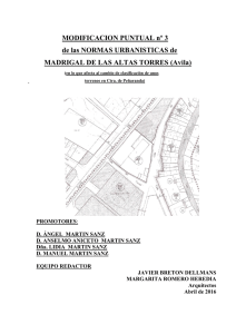 Modificación Puntual - Ayuntamiento de Madrigal de las Altas Torres