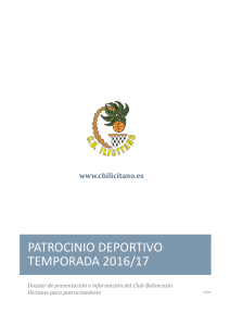 patrocinio deportivo temporada 2016/17