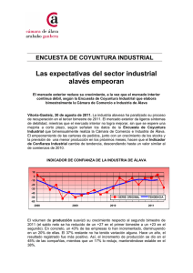 Encuesta Coyuntura Industrial - 3er bimestre 2011