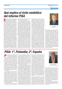 Qué explica el éxito mediático del Informe PISA