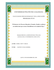 COLEGIO VICENTINO (258 Alumnos) - Repositorio Digital-UPS