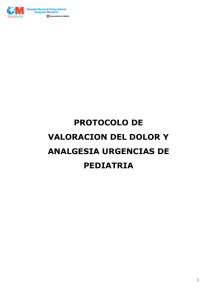 protocolo de valoracion del dolor y analgesia urgencias de pediatria