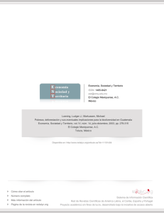 Redalyc.Pobreza, deforestaci&oacute;n y sus eventuales implicaciones