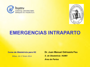 emergencias intraparto - Sociedad Española de Ginecología y