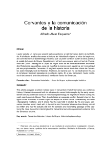 Cervantes y la comunicación de la historia