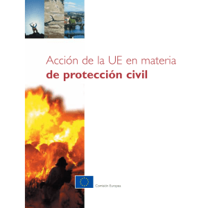 Acción de la UE en materia de protección civil