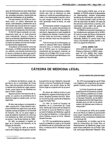 CÁTEDRA DE MEDICINA LEGAL