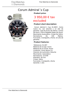 Corum Admiral´s Cup 3 950,00 € tax excluded