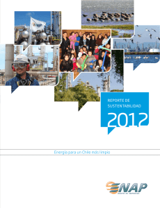 REPORTE DE SUSTENTABILIDAD ENAP 2012