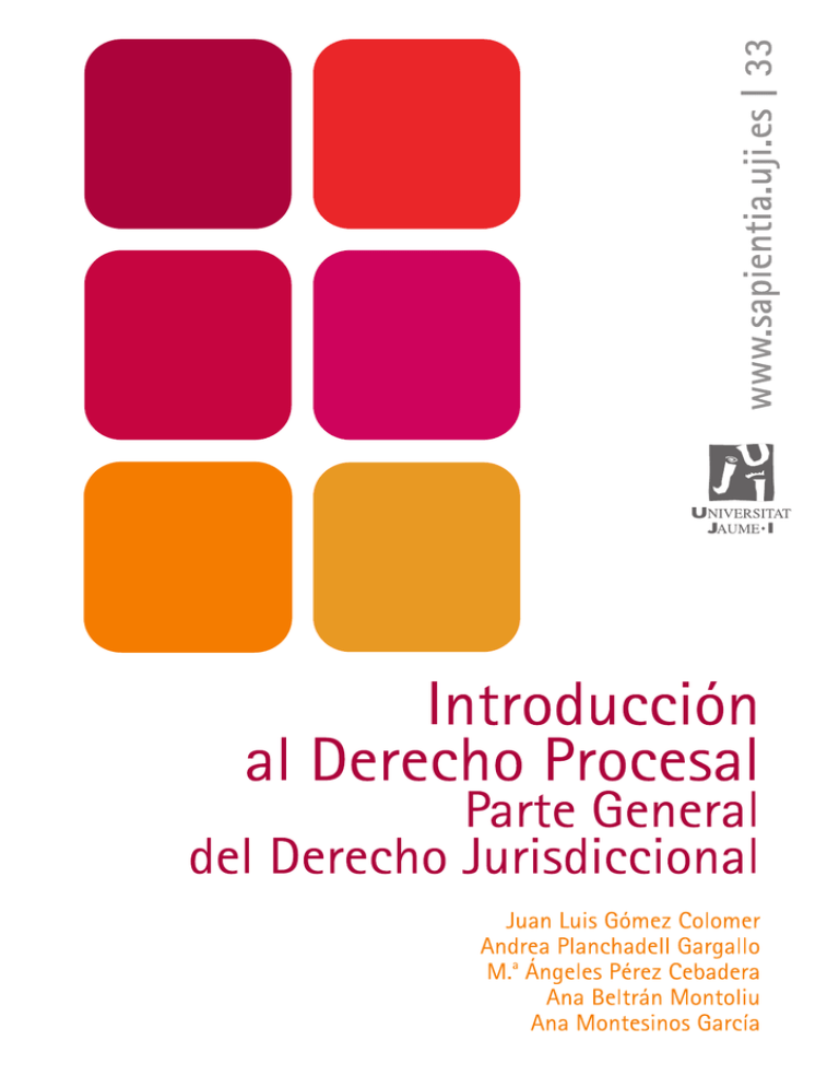 Introducción Al Derecho Procesal (Parte General