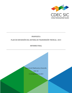 Propuesta Plan de Expansión STT 2015