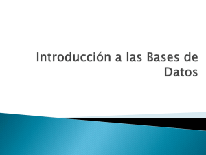 Introdución a las Bases de Datos
