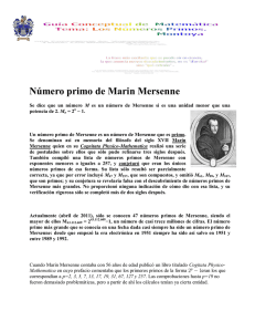 Número primo de Mersenne