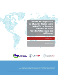 Informe del Diagnóstico de Situación Rápida sobre la