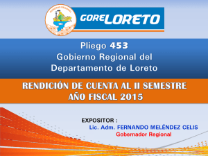 Presentación de PowerPoint - Gobierno Regional de Loreto