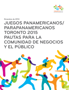 juegos panamericanos/ parapanamericanos toronto 2015 pautas