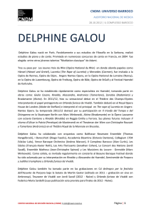 Biografía Delphine Galou - Centro Nacional de Difusión Musical