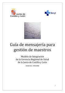 Gestión de maestros - Portal de Salud de la Junta de Castilla y León