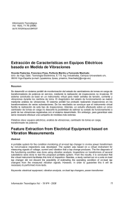 Extracción de Características en Equipos Eléctricos basada en