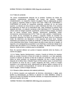 NORMA TÉCNICA COLOMBIANA 3588 (Segunda actualización) 3.2