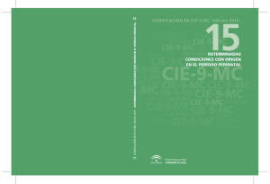 15 determinadas condiciones con origen en el período perinatal