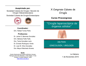Curso precongreso de cirugía laparoscopica de órganos sólidos