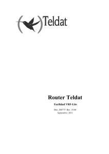 Router Teldat Facilidad VRF-Lite
