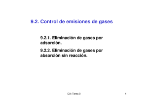 9.2. Control de emisiones de gases