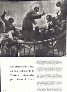 Las pinturas de Goya, Florida, restauradas Manuel Grau