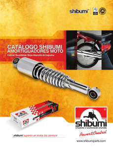 Catálogo amortiguadores para motocicletas Shibumi